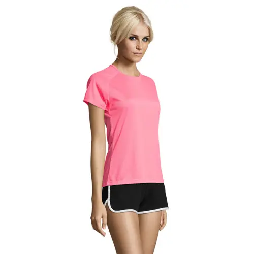 T-shirt SOL'S SPOTY da donna sportiva colori assortiti a girocollo con maniche taglio raglan in poliestere traspirante 140gr