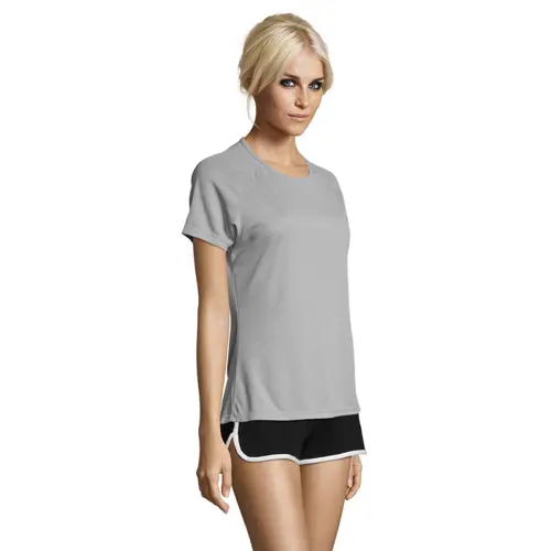 T-shirt SOL'S SPOTY da donna sportiva colori assortiti a girocollo con maniche taglio raglan in poliestere traspirante 140gr