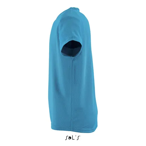 T-shirt da bambino unisex sportiva colori assortiti a girocollo in poliestere traspirante 140gr