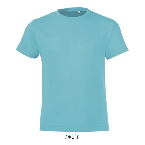 T-shirt da bambino unisex colori assortiti a girocollo taglio aderente 100% cotone 150gr