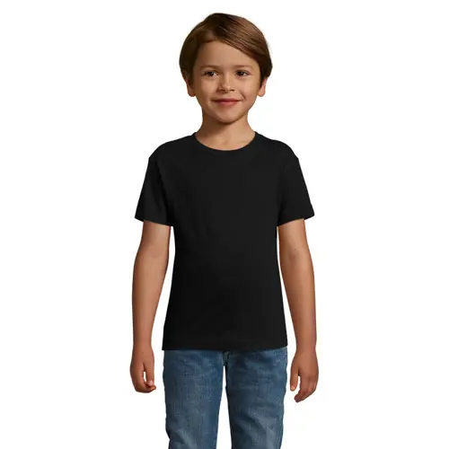 T-shirt da bambino unisex colori assortiti a girocollo taglio aderente 100% cotone 150gr