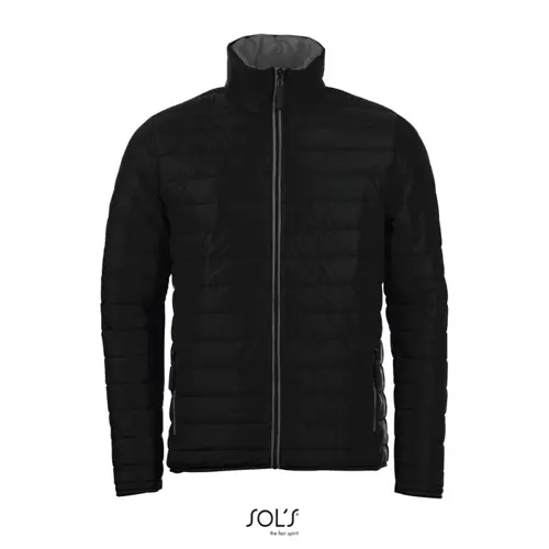 Piumino leggero da uomo colori assortiti con fodera e zip a contrasto taglio aderente in nylon e poliestere 180g