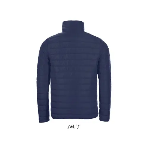 Piumino leggero da uomo colori assortiti con fodera e zip a contrasto taglio aderente in nylon e poliestere 180g