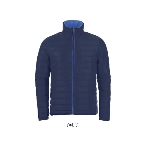 Piumino leggero da uomo colori assortiti con fodera e zip a contrasto taglio aderente in nylon e poliestere 180g