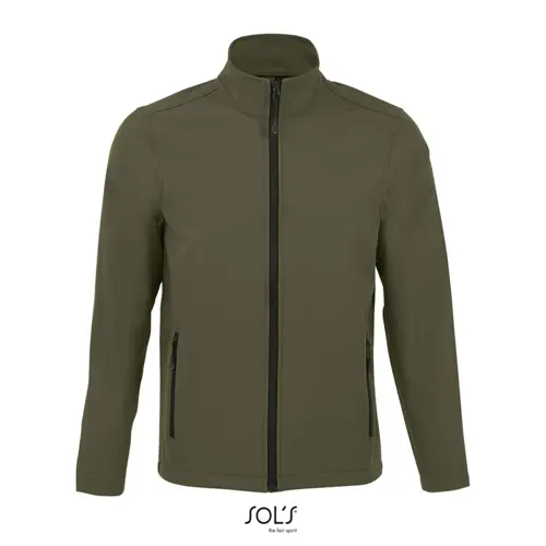 Giacca da uomo in softshell a 2 strati con zip e tasche laterali 280g