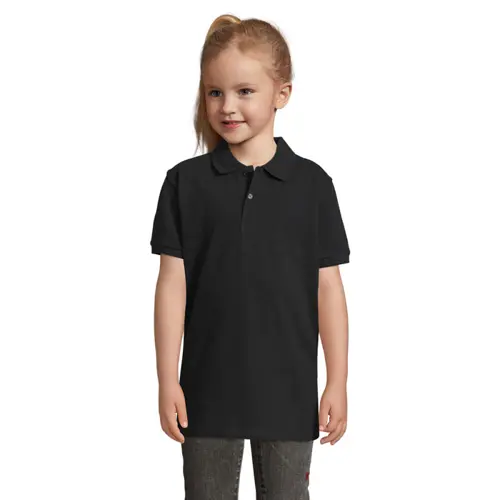 Maglietta polo da bambino unisex a maniche corte 100% cotone pettinato 180g