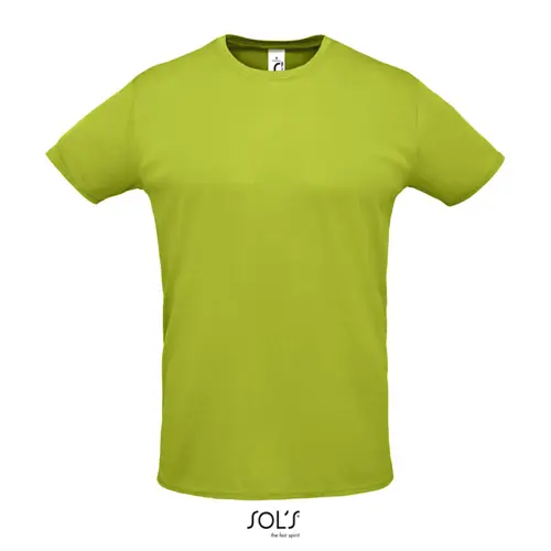 T-shirt unisex sportiva colori assortiti a girocollo taglio regolare in poliestere traspirante 130gr