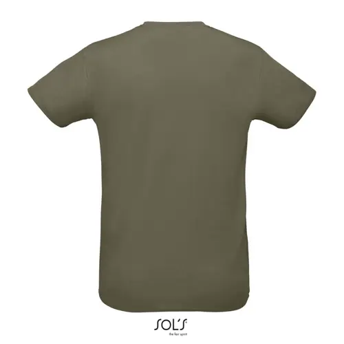 T-shirt unisex sportiva colori assortiti a girocollo taglio regolare in poliestere traspirante 130gr