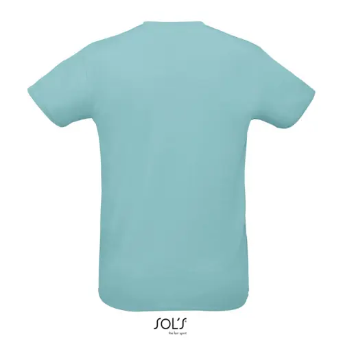T-shirt unisex sportiva colori assortiti a girocollo taglio regolare in poliestere traspirante 130gr