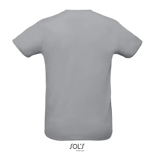 T-shirt unisex sportiva colori assortiti a girocollo taglio regolare in poliestere traspirante 130gr