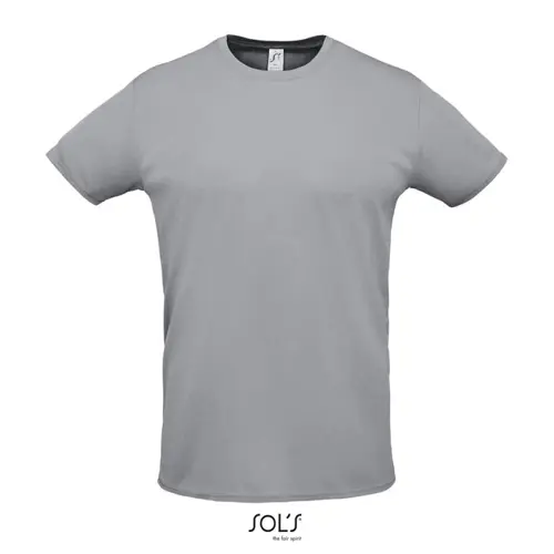 T-shirt unisex sportiva colori assortiti a girocollo taglio regolare in poliestere traspirante 130gr