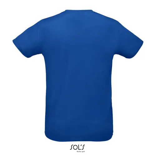 T-shirt unisex sportiva colori assortiti a girocollo taglio regolare in poliestere traspirante 130gr