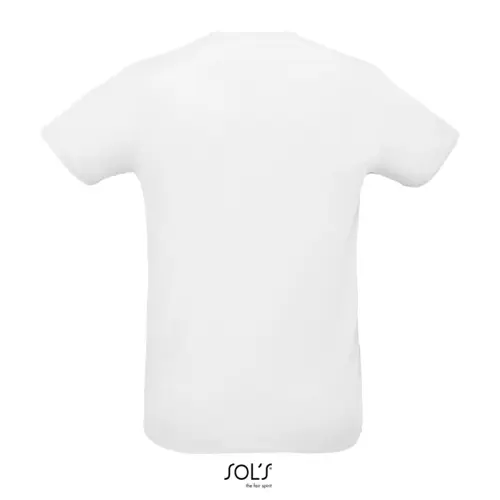 T-shirt unisex sportiva colori assortiti a girocollo taglio regolare in poliestere traspirante 130gr