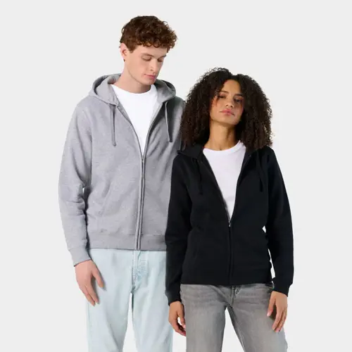 Felpa SOL'S SPIKE da uomo in cotone FLEECE e poliestere con cappuccio e tasche e chiusura a zip da 280gr