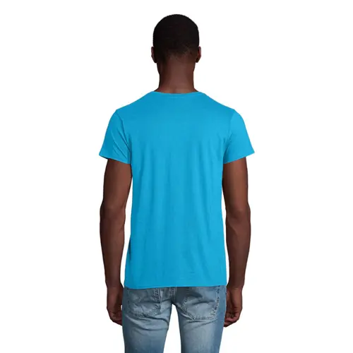 T-shirt da uomo colori assortiti a girocollo taglio aderente 100% cotone biologico 175gr