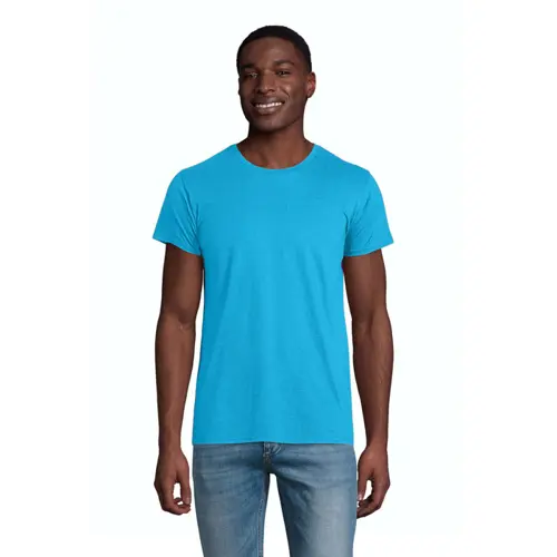 T-shirt da uomo colori assortiti a girocollo taglio aderente 100% cotone biologico 175gr