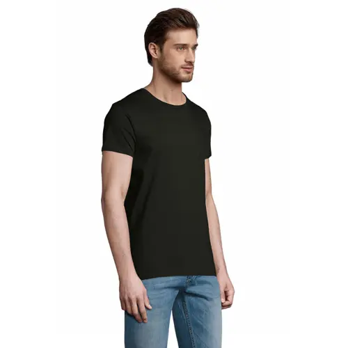 T-shirt da uomo colori assortiti a girocollo taglio aderente 100% cotone biologico 175gr