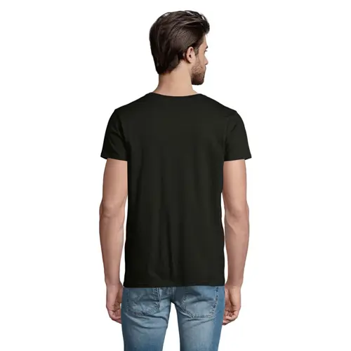 T-shirt da uomo colori assortiti a girocollo taglio aderente 100% cotone biologico 175gr