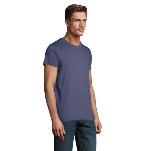 T-shirt da uomo colori assortiti a girocollo taglio aderente 100% cotone biologico 175gr