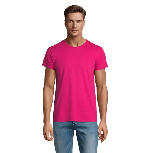 T-shirt da uomo colori assortiti a girocollo taglio aderente 100% cotone biologico 175gr
