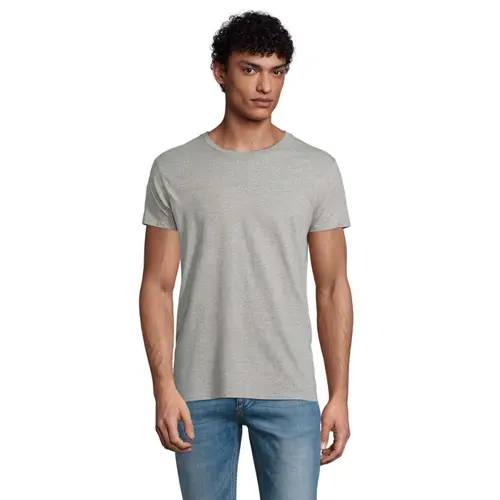T-shirt da uomo colori assortiti a girocollo taglio aderente 100% cotone biologico 175gr