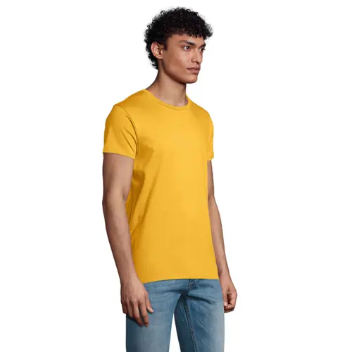T-shirt da uomo colori assortiti a girocollo taglio aderente 100% cotone biologico 175gr