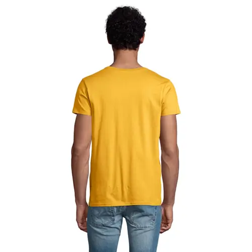 T-shirt da uomo colori assortiti a girocollo taglio aderente 100% cotone biologico 175gr