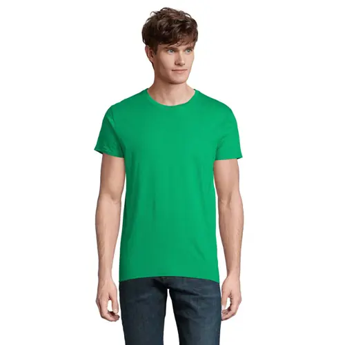 T-shirt da uomo colori assortiti a girocollo taglio aderente 100% cotone biologico 175gr
