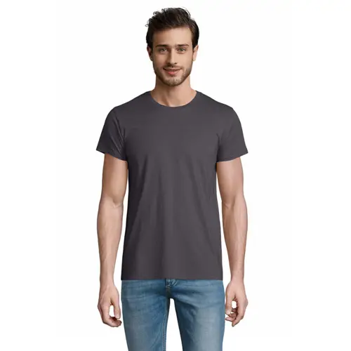 T-shirt da uomo colori assortiti a girocollo taglio aderente 100% cotone biologico 175gr