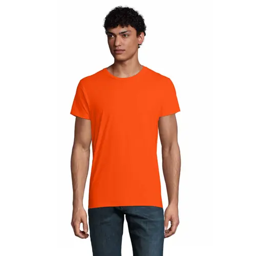 T-shirt da uomo colori assortiti a girocollo taglio aderente 100% cotone biologico 175gr