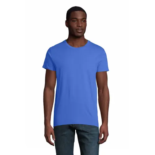 T-shirt da uomo colori assortiti a girocollo taglio aderente 100% cotone biologico 175gr