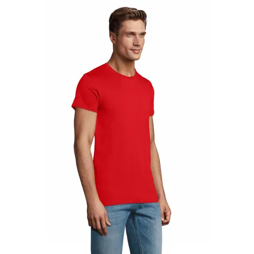T-shirt da uomo colori assortiti a girocollo taglio aderente 100% cotone biologico 175gr