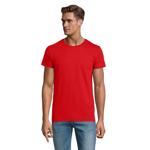T-shirt da uomo colori assortiti a girocollo taglio aderente 100% cotone biologico 175gr