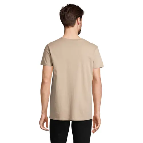 T-shirt da uomo colori assortiti a girocollo taglio aderente 100% cotone biologico 175gr