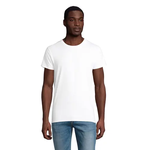 T-shirt da uomo colori assortiti a girocollo taglio aderente 100% cotone biologico 175gr