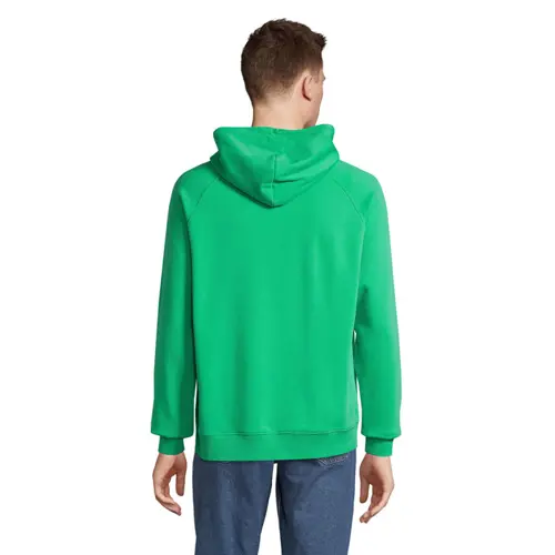 Felpa da adulto unisex colori assortiti con cappuccio e tasca a marsupio in cotone biologico e poliestere riciclato 280gr
