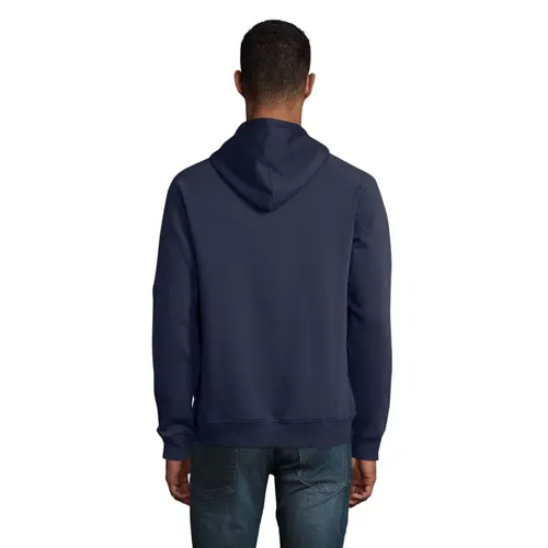 Felpa da adulto unisex colori assortiti con cappuccio e tasca a marsupio in cotone biologico e poliestere riciclato 280gr