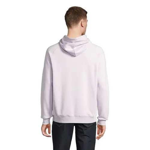Felpa da adulto unisex colori assortiti con cappuccio e tasca a marsupio in cotone biologico e poliestere riciclato 280gr