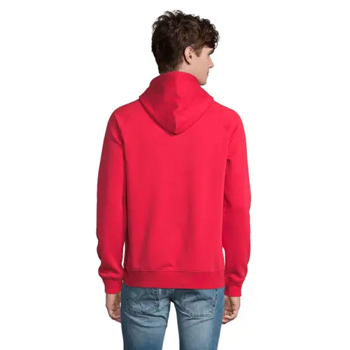 Felpa da adulto unisex colori assortiti con cappuccio e tasca a marsupio in cotone biologico e poliestere riciclato 280gr