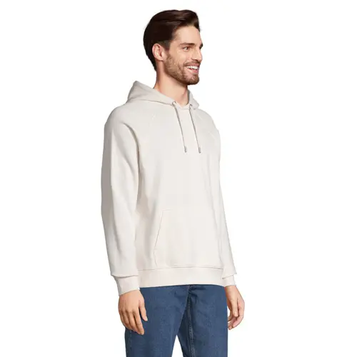 Felpa da adulto unisex colori assortiti con cappuccio e tasca a marsupio in cotone biologico e poliestere riciclato 280gr