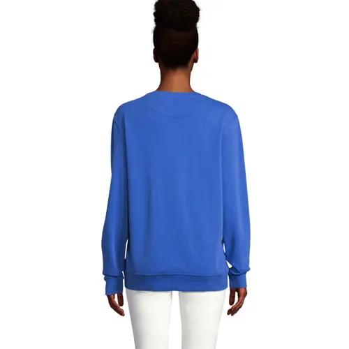 Felpa da adulto unisex colori assortiti a giricollo in cotone biologico e poliestere riciclato fodera in spugna francese 280gr