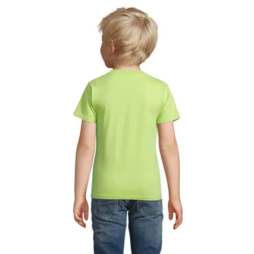T-shirt da bambino unisex colori assortiti a girocollo taglio aderente 100% cotone biologico 175gr