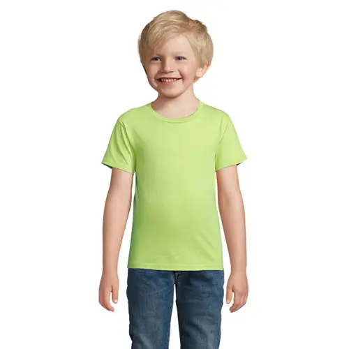T-shirt da bambino unisex colori assortiti a girocollo taglio aderente 100% cotone biologico 175gr