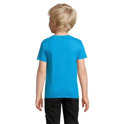 T-shirt da bambino unisex colori assortiti a girocollo taglio aderente 100% cotone biologico 175gr