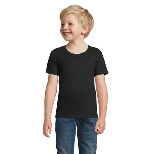 T-shirt da bambino unisex colori assortiti a girocollo taglio aderente 100% cotone biologico 175gr