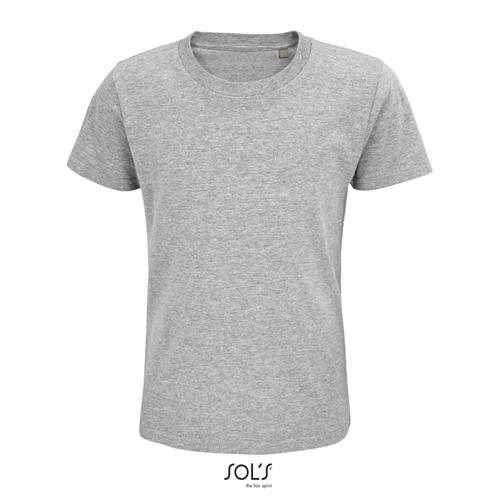T-shirt da bambino unisex colori assortiti a girocollo taglio aderente 100% cotone biologico 175gr