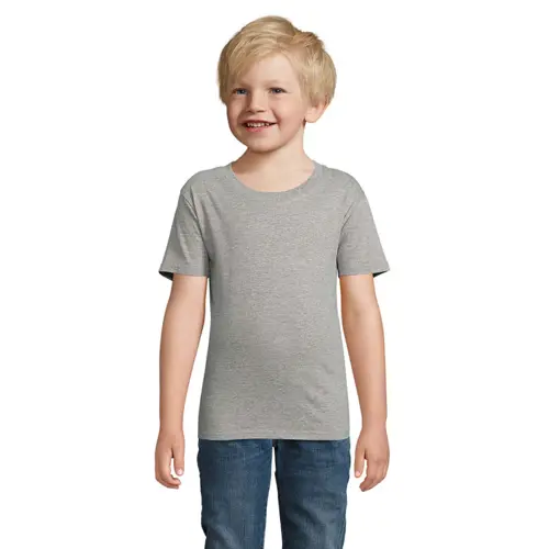 T-shirt da bambino unisex colori assortiti a girocollo taglio aderente 100% cotone biologico 175gr