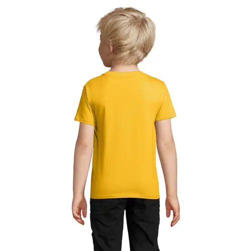 T-shirt da bambino unisex colori assortiti a girocollo taglio aderente 100% cotone biologico 175gr