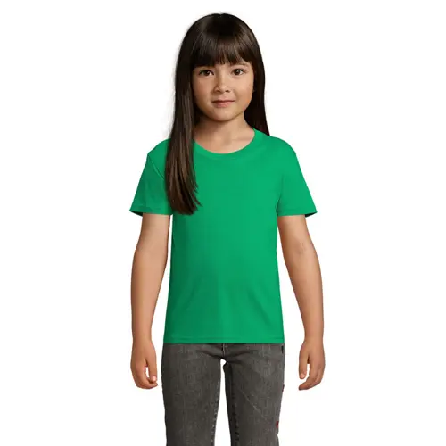 T-shirt da bambino unisex colori assortiti a girocollo taglio aderente 100% cotone biologico 175gr