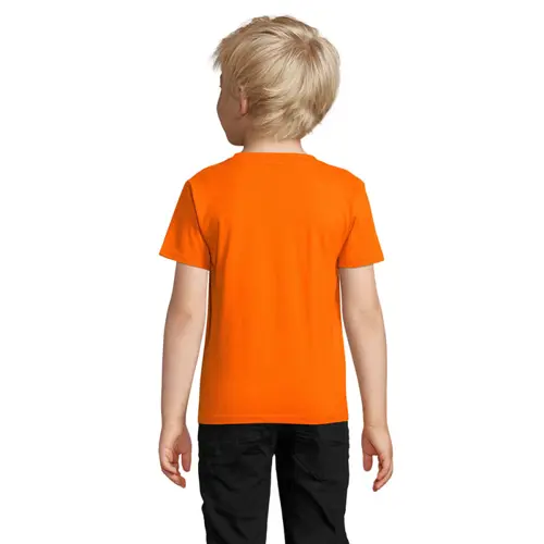 T-shirt da bambino unisex colori assortiti a girocollo taglio aderente 100% cotone biologico 175gr